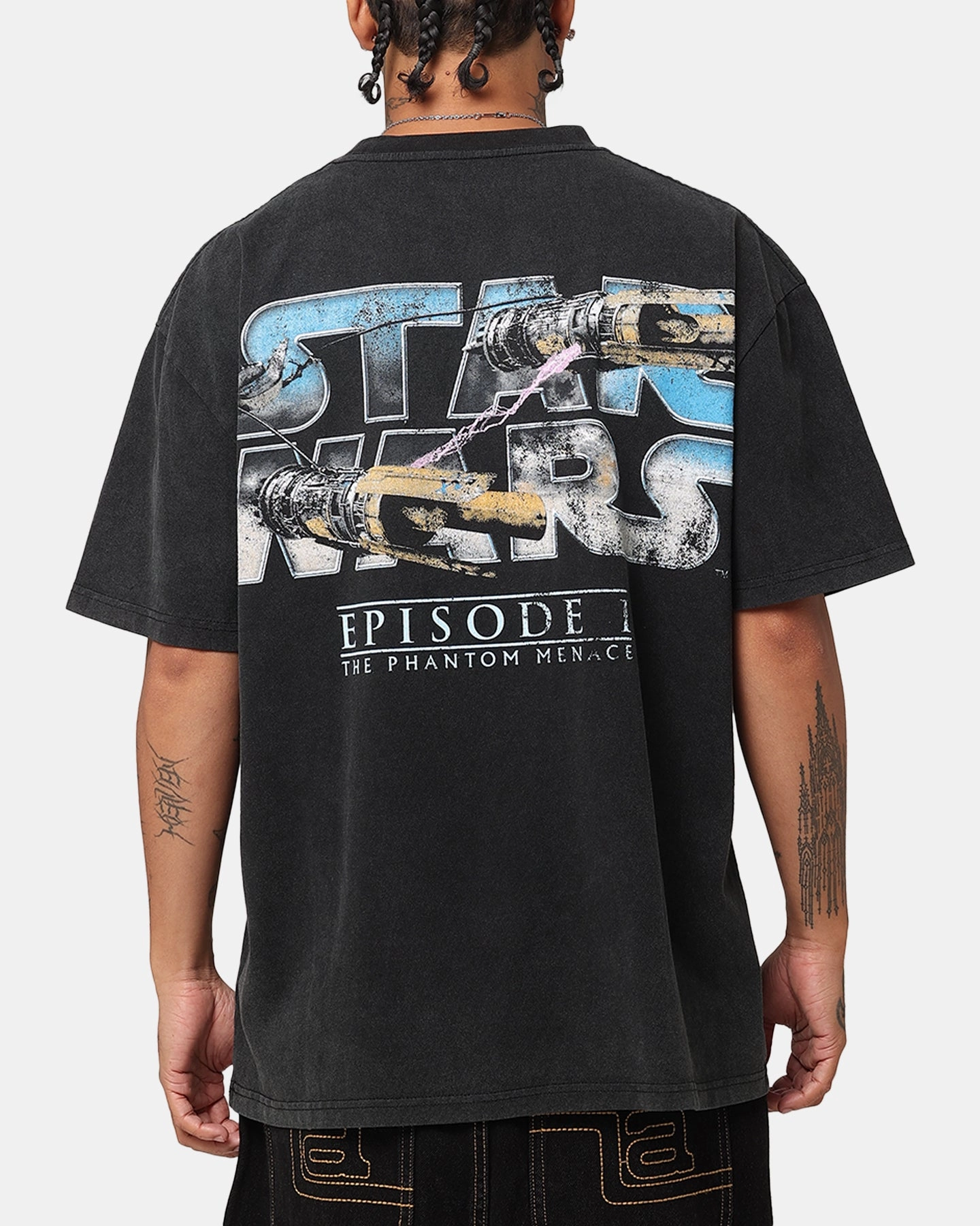 Star Wars Episode I '99 Heavy T-Shirt Vintage Black Vintage Wash