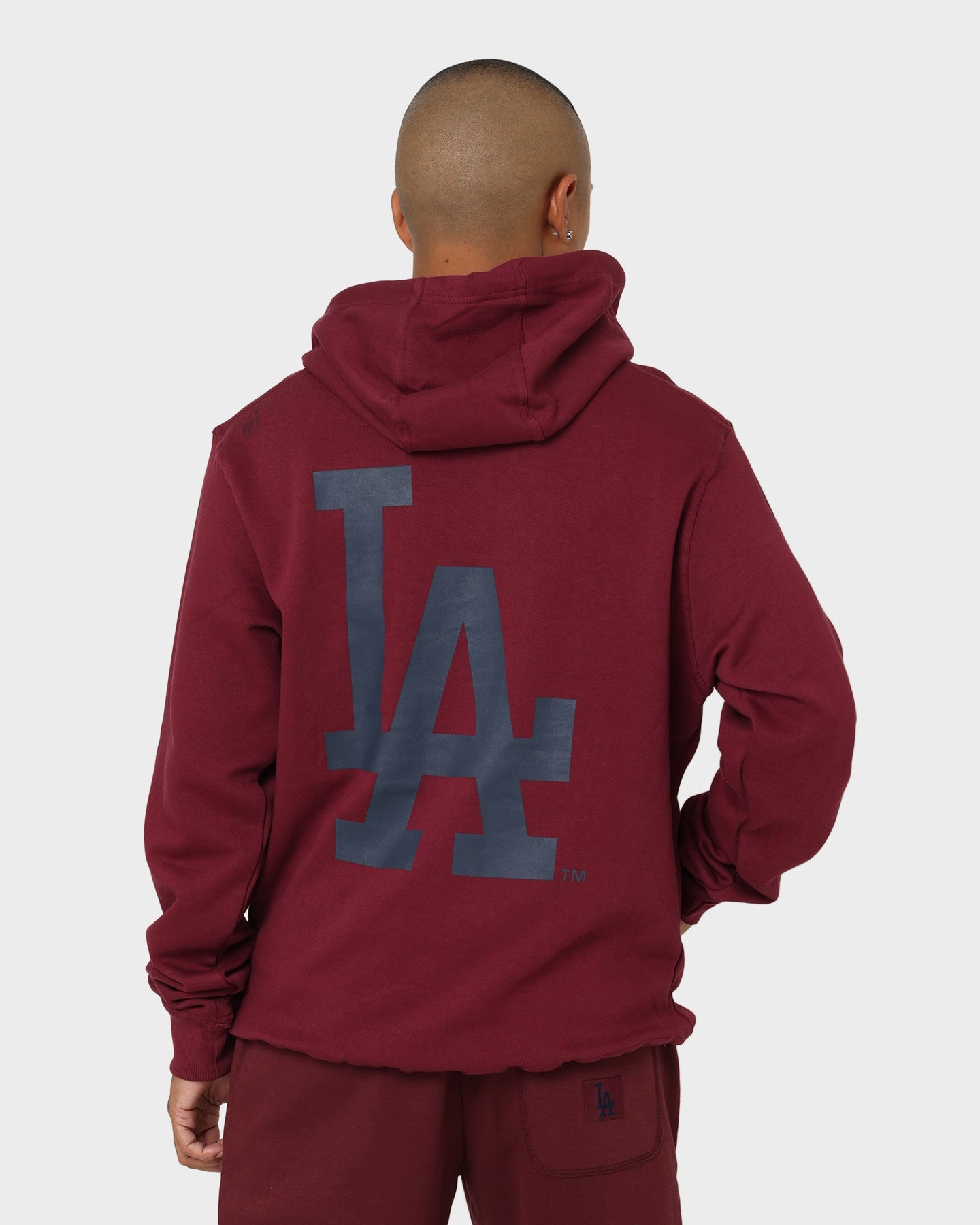 Majestic Athletic Los Angeles Dodgers The Duke Hoodie Windsor Wine Effortless Wear