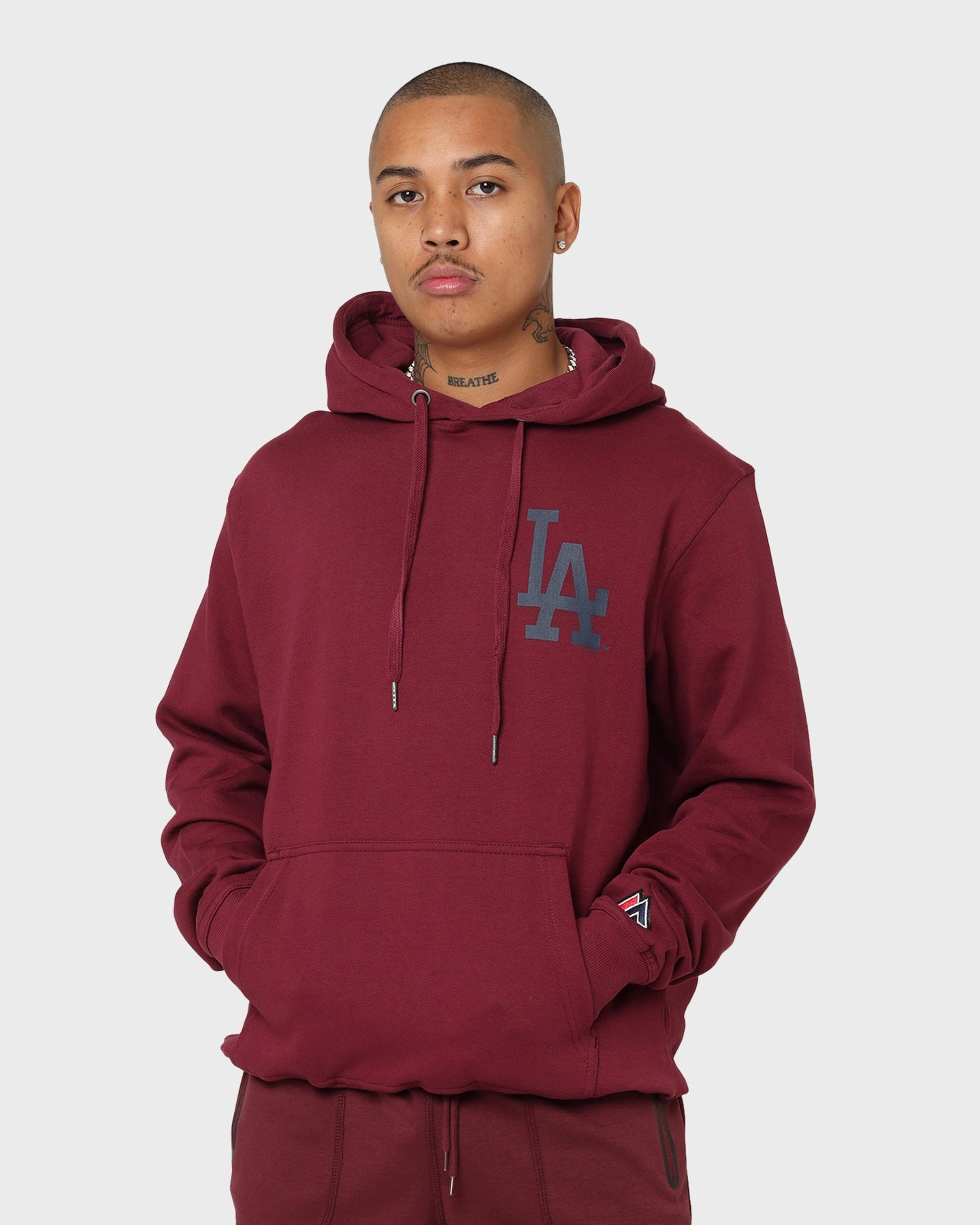 backpack Majestic Athletic Los Angeles Dodgers The Duke Hoodie Windsor Wine
