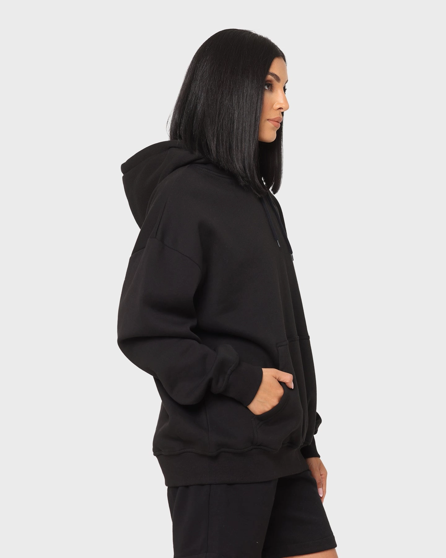 Playboy Bunny Basics Oversized Hoodie Black suitable for runway events