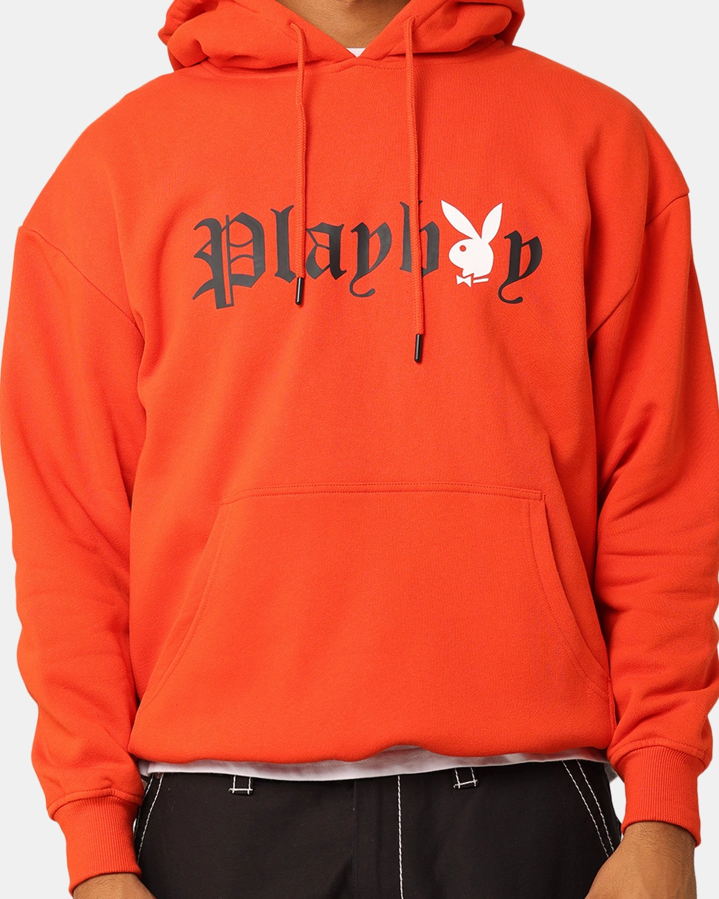 Playboy Bunny O Gothic Hoodie Orange Durable Zippers Sale