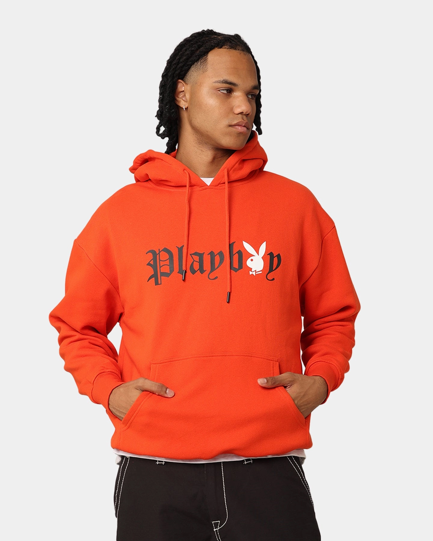 Playboy Bunny O Gothic Hoodie Orange Defy