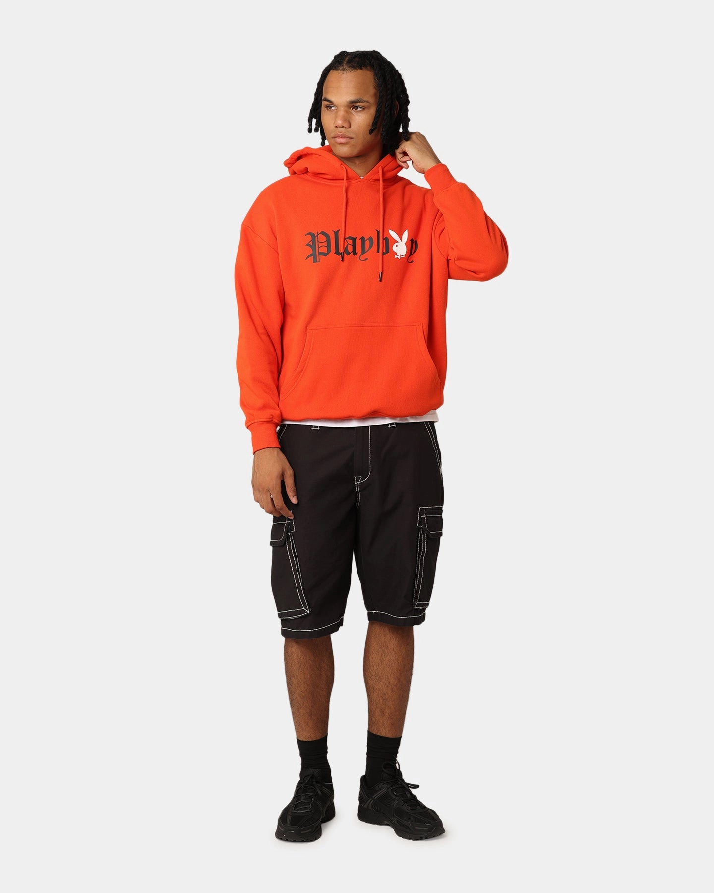 Playboy Bunny O Gothic Hoodie Orange starlight
