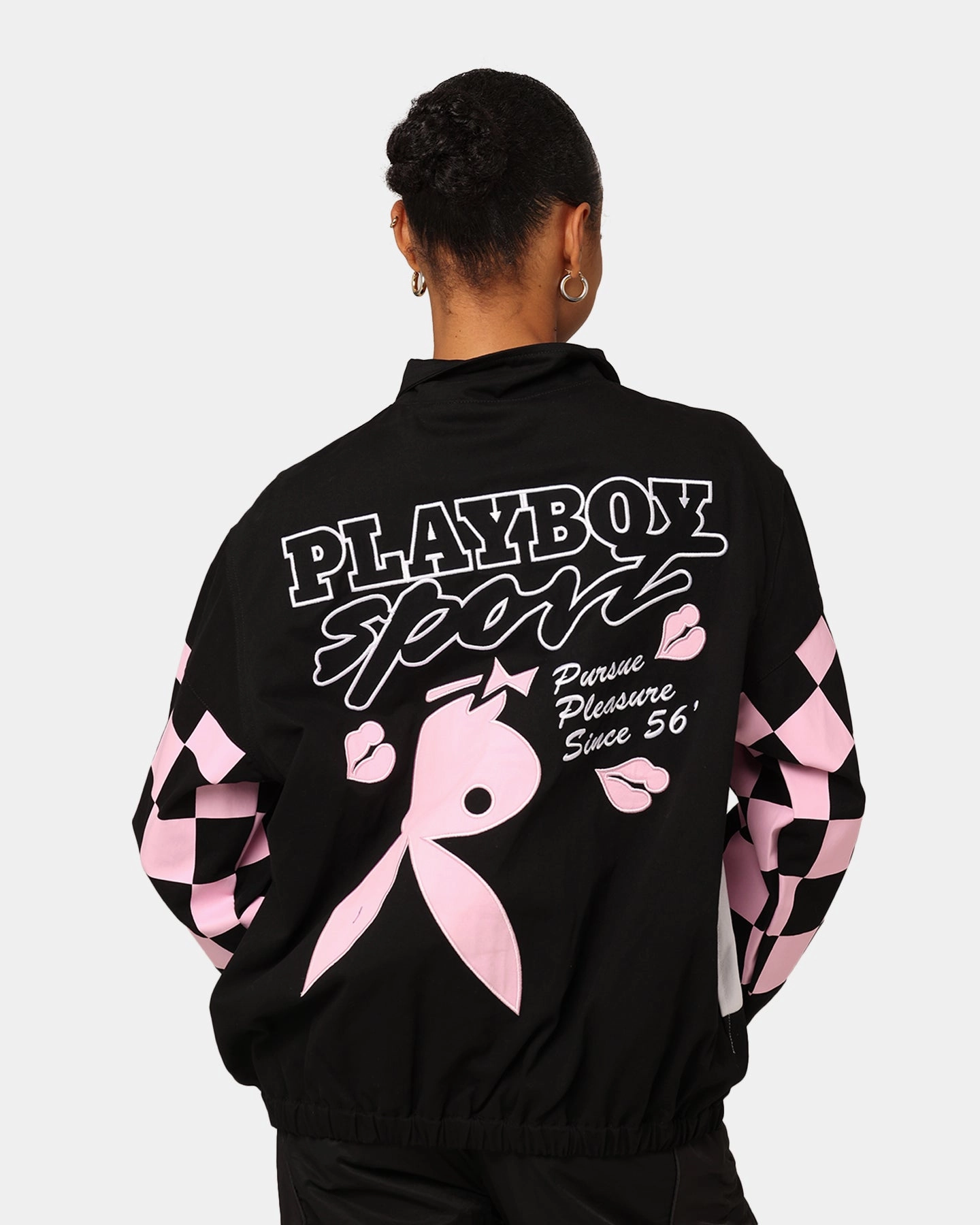 City Streets Playboy By Culture Kings Hot Pursuit Jacket Black