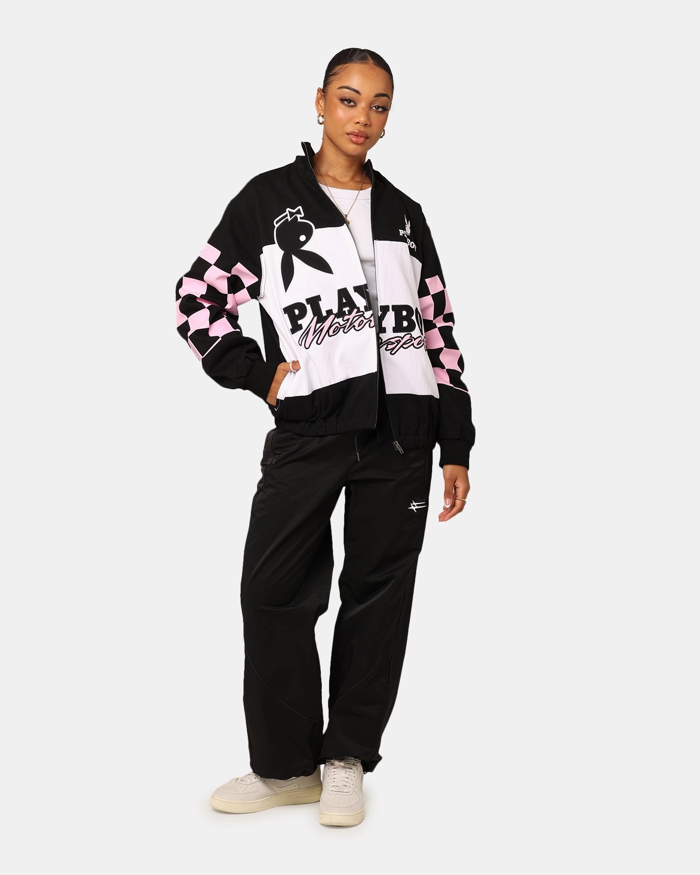 Distribute Purple Playboy By Culture Kings Hot Pursuit Jacket Black
