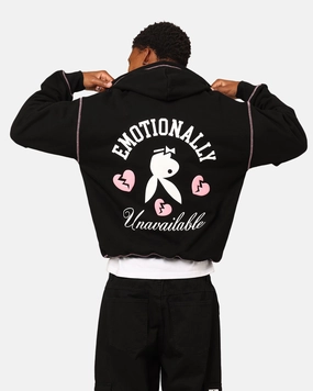 Adjustable Waistband Playboy By Culture Kings Lover Boy Full Zip Hoodie Black
