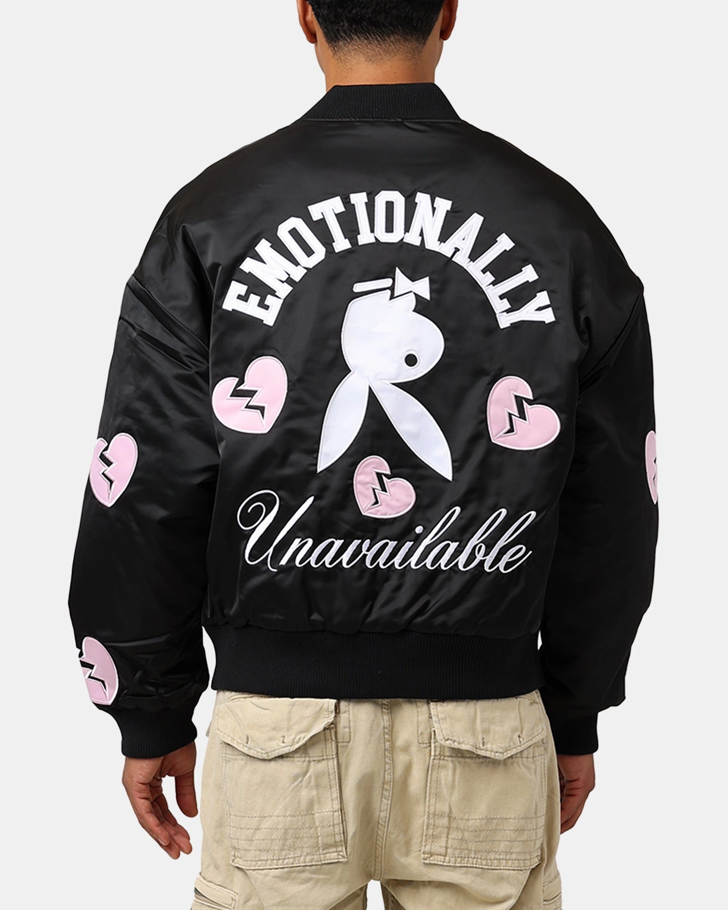 Fleece Playboy By Culture Kings Loverboy Bomber Jacket Black