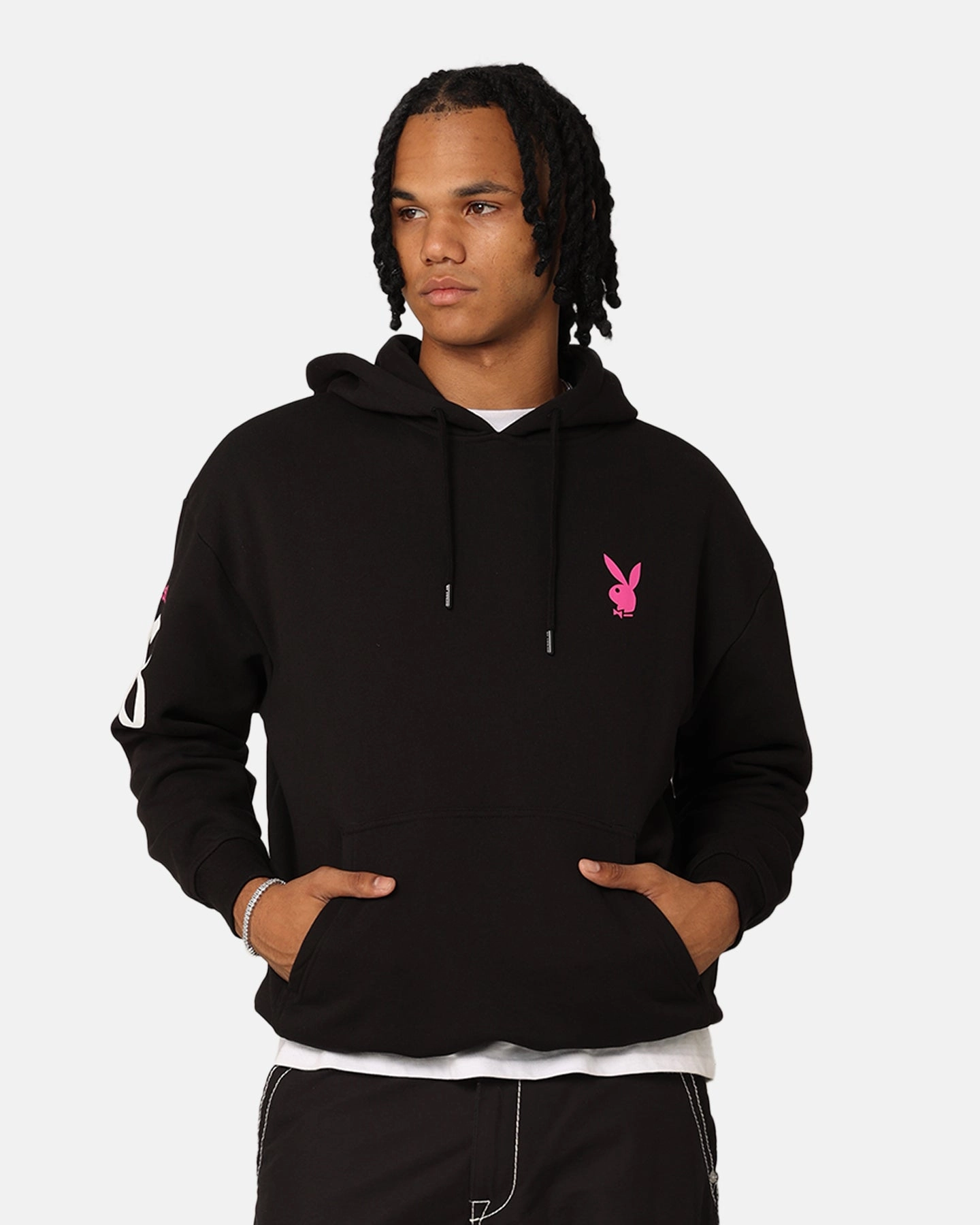 All Day Use Playboy Card Hoodie Black