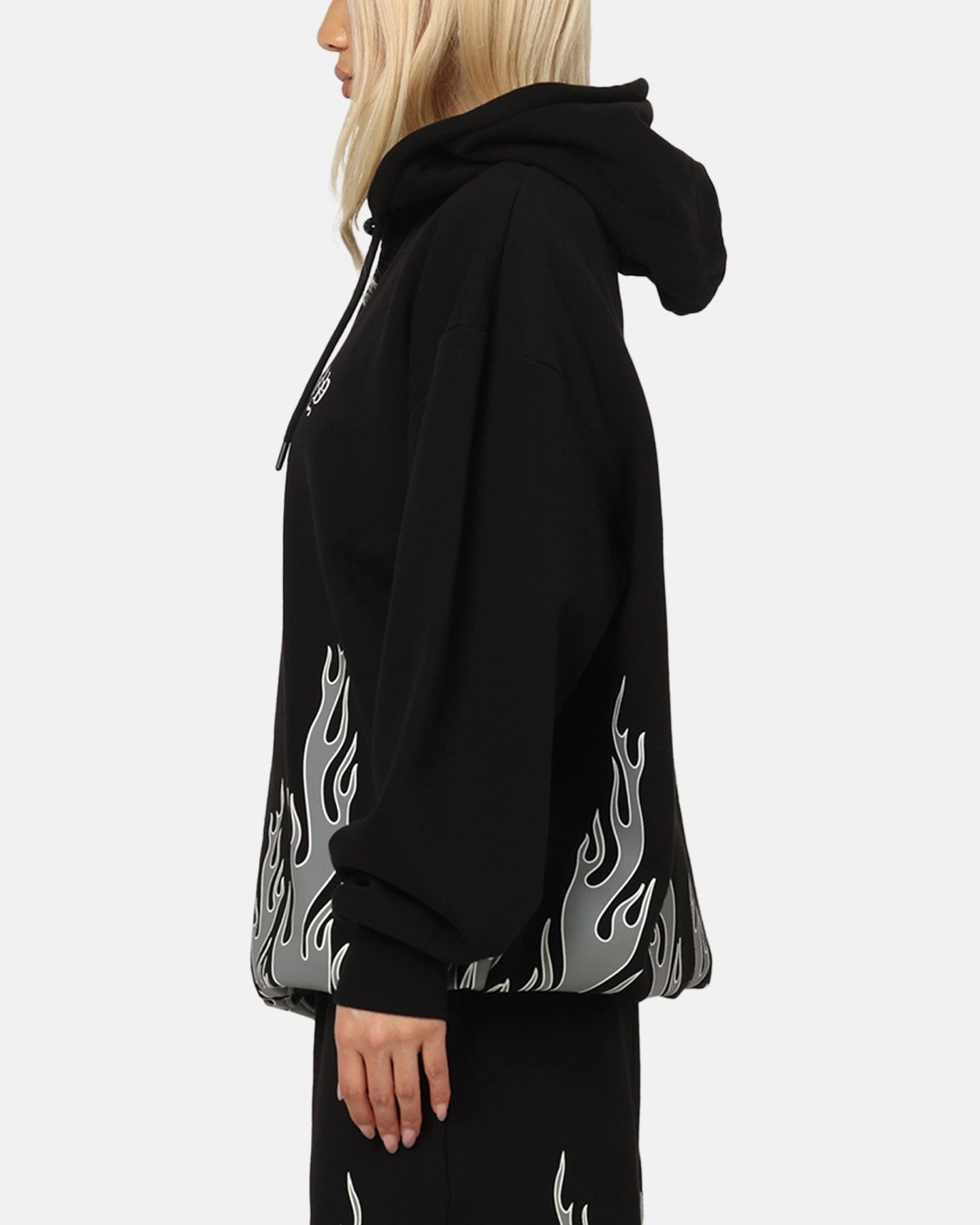 Razor color fast Playboy Gothic Flames Hoodie Black