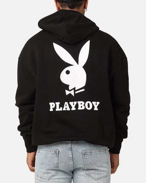 Playboy Lockup Hoodie Black Cold Weather