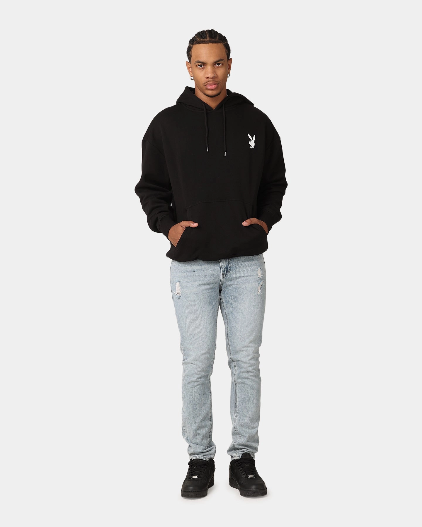 Playboy Lockup Hoodie Black No Bulk