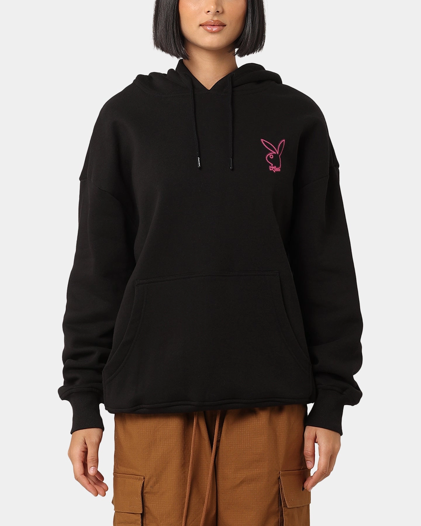 type Chill Proof Playboy Neon Stack Hoodie Black/Pink