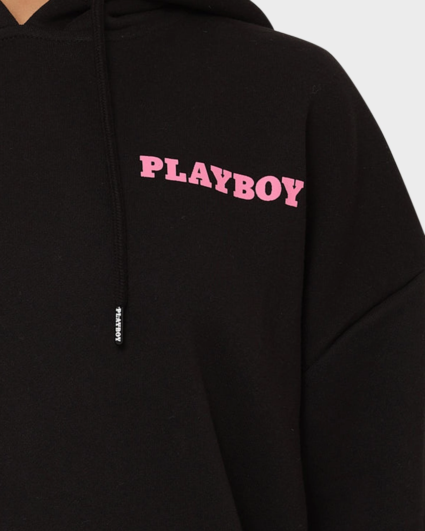 Playboy November '13 Monotone Hoodie Black Magenta Waterproof Material Position