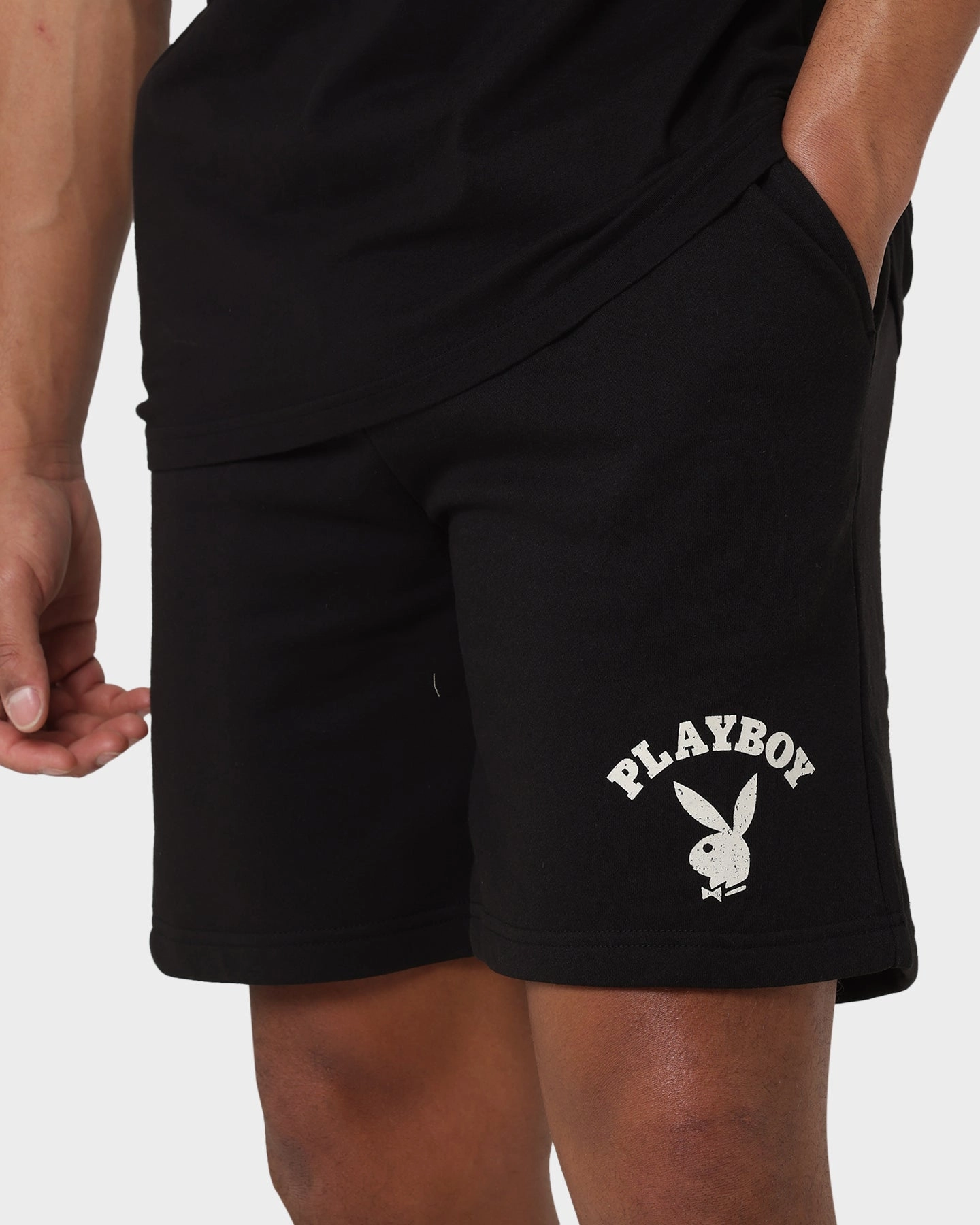 Ventilated Panels Playboy PB Track Club Track Shorts Black
