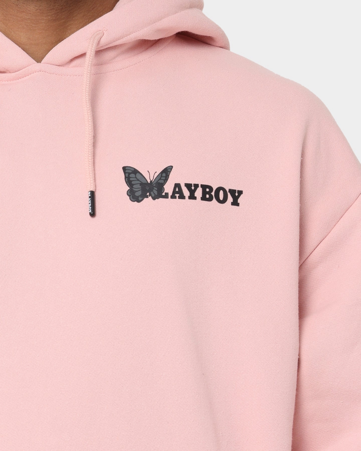 Playboy Playboy Butterfly Original Fit Hoodie Pink sunny Double Layered Cuffs