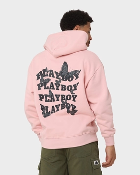 suitable for rainy days Playboy Playboy Butterfly Original Fit Hoodie Pink