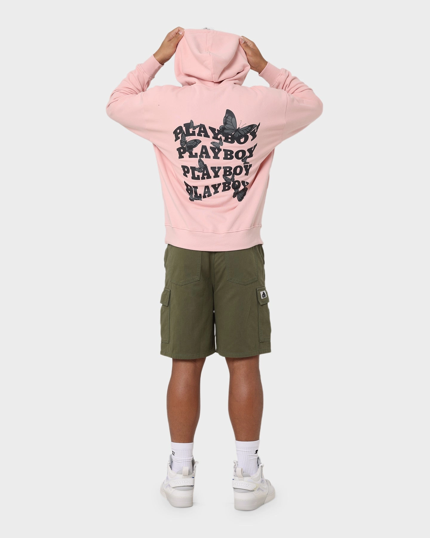 Playboy Playboy Butterfly Original Fit Hoodie Pink Urban Cool standard size