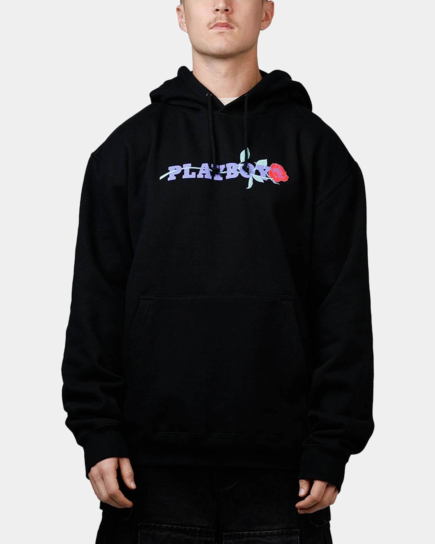Playboy Rose Hoodie Black Light Insulation Outdoor Comfort