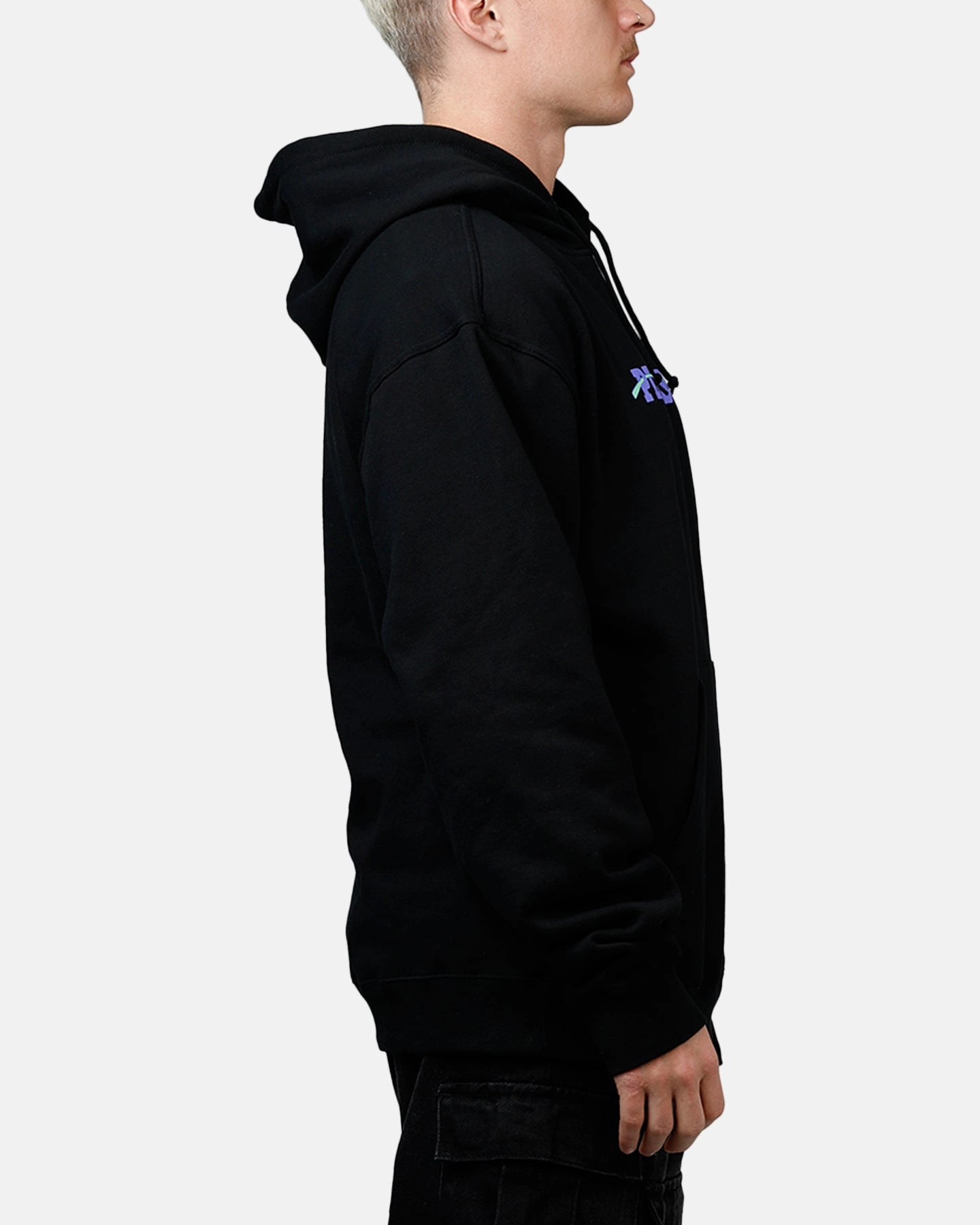Playboy Rose Hoodie Black suitable for water sports
