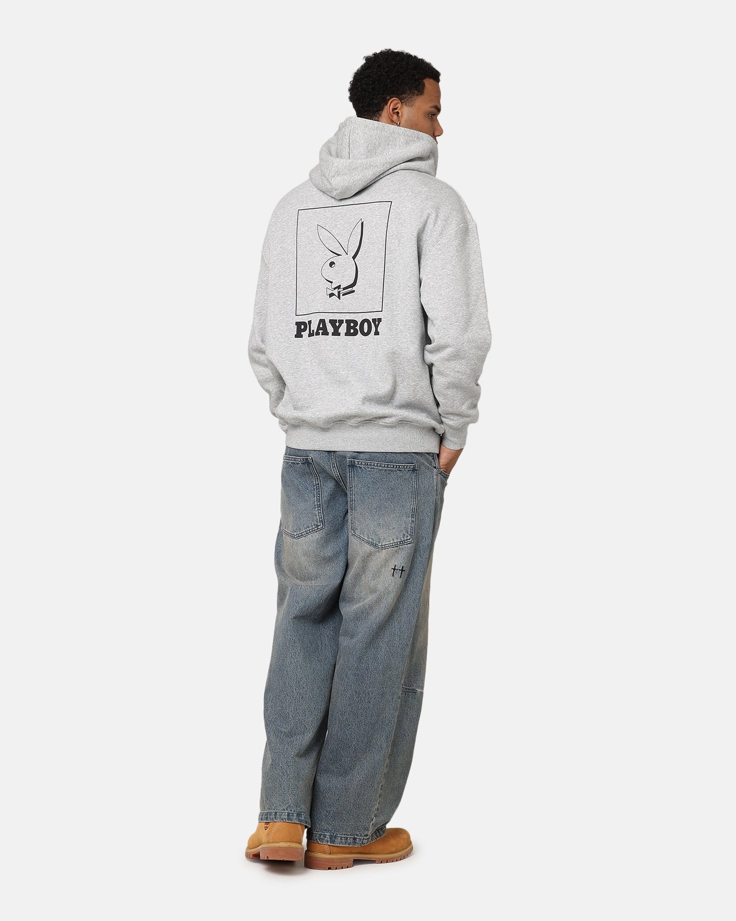 License suitable for charity events Playboy Solo RHD Icon Hoodie Grey Marle
