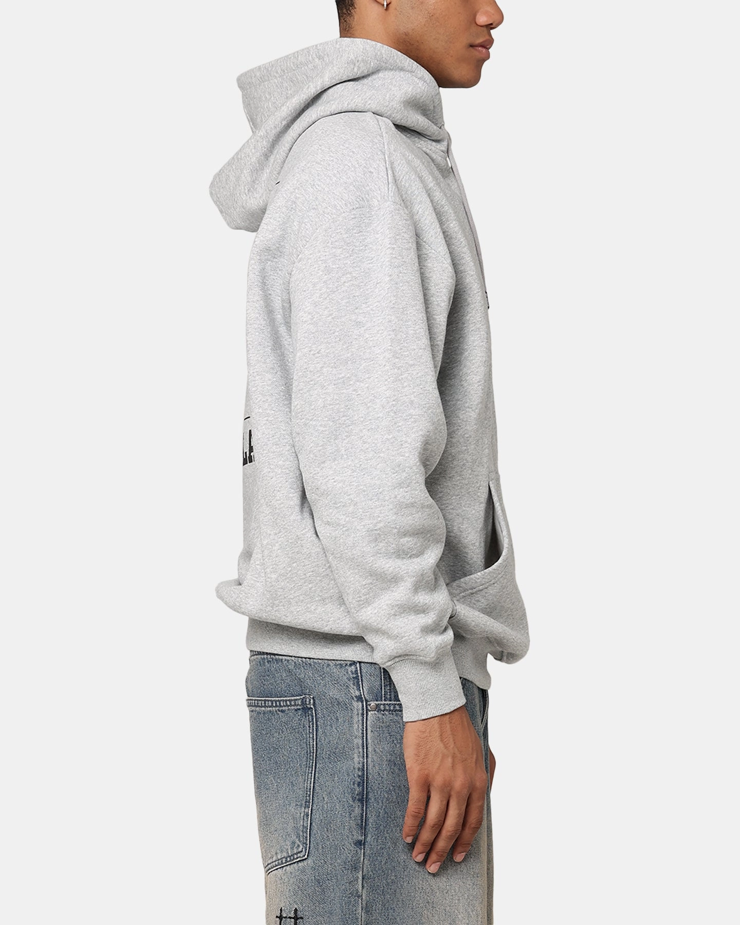Playboy Solo RHD Icon Hoodie Grey Marle Broadcast Statement Piece