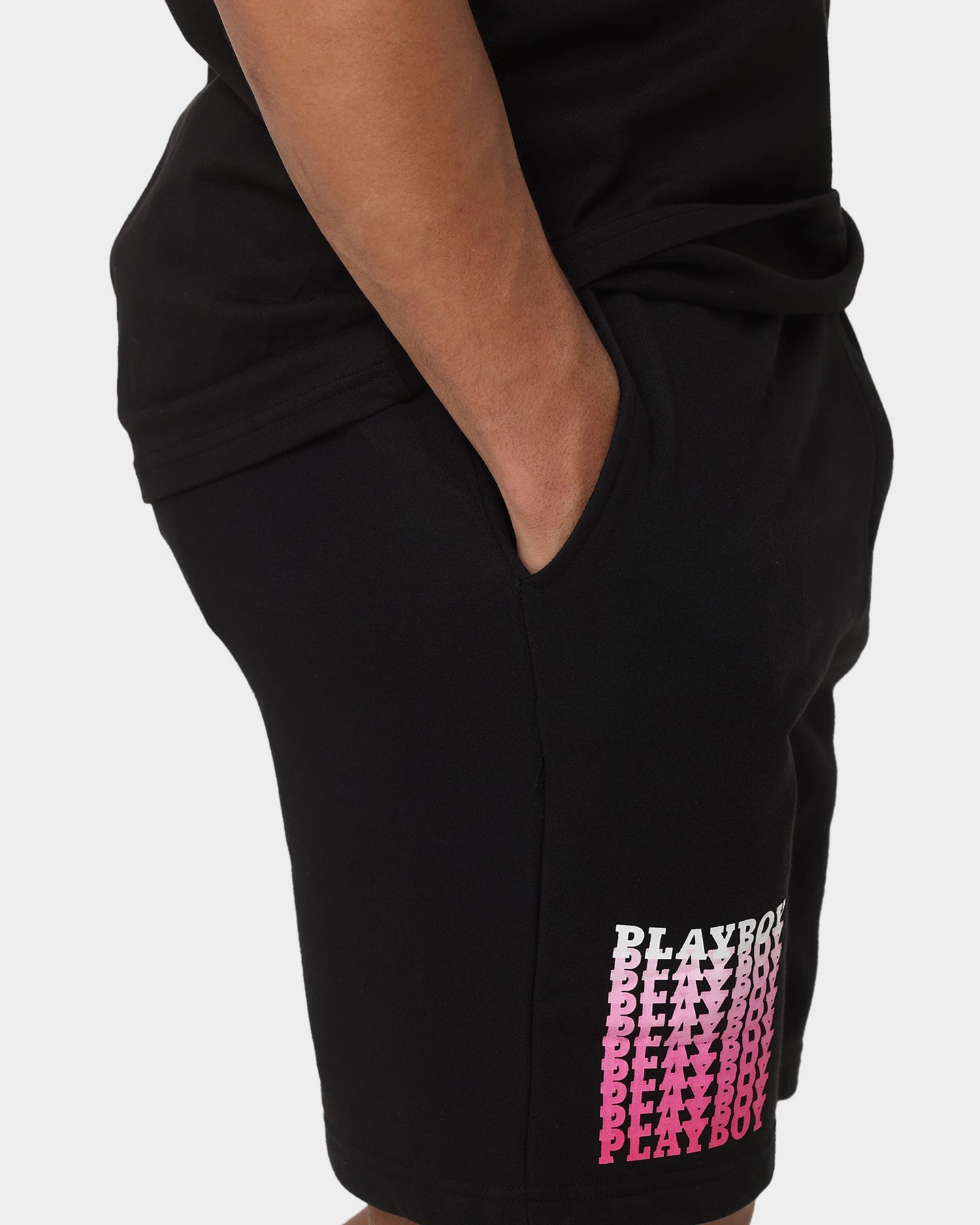 Playboy Stack Blend Track Shorts Black Magenta Tactical Storage Solutions