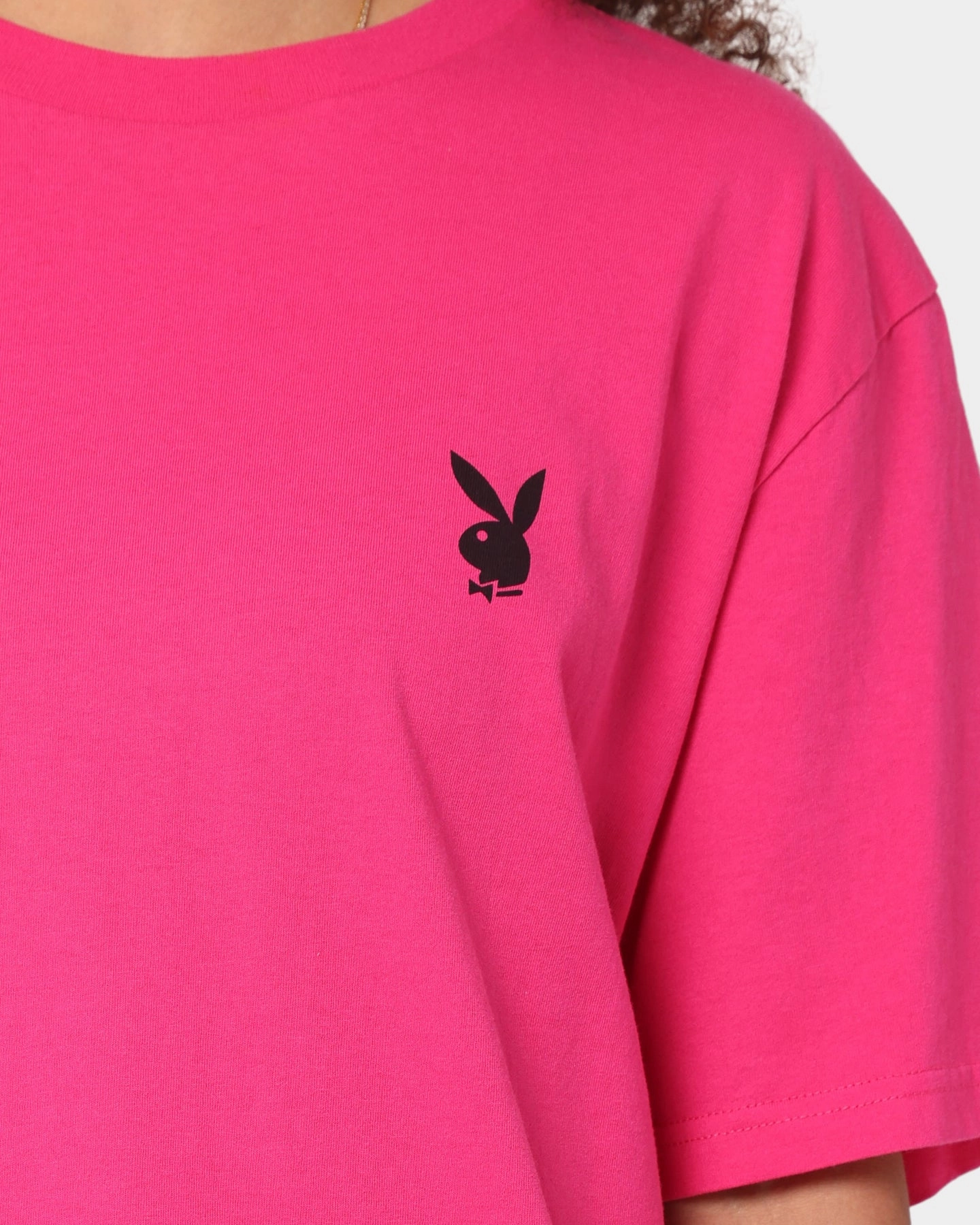 Travel Fashion Playboy Stack T-Shirt Hot Pink