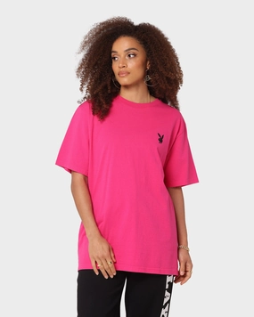 Playboy Stack T-Shirt Hot Pink Comfort and Ease