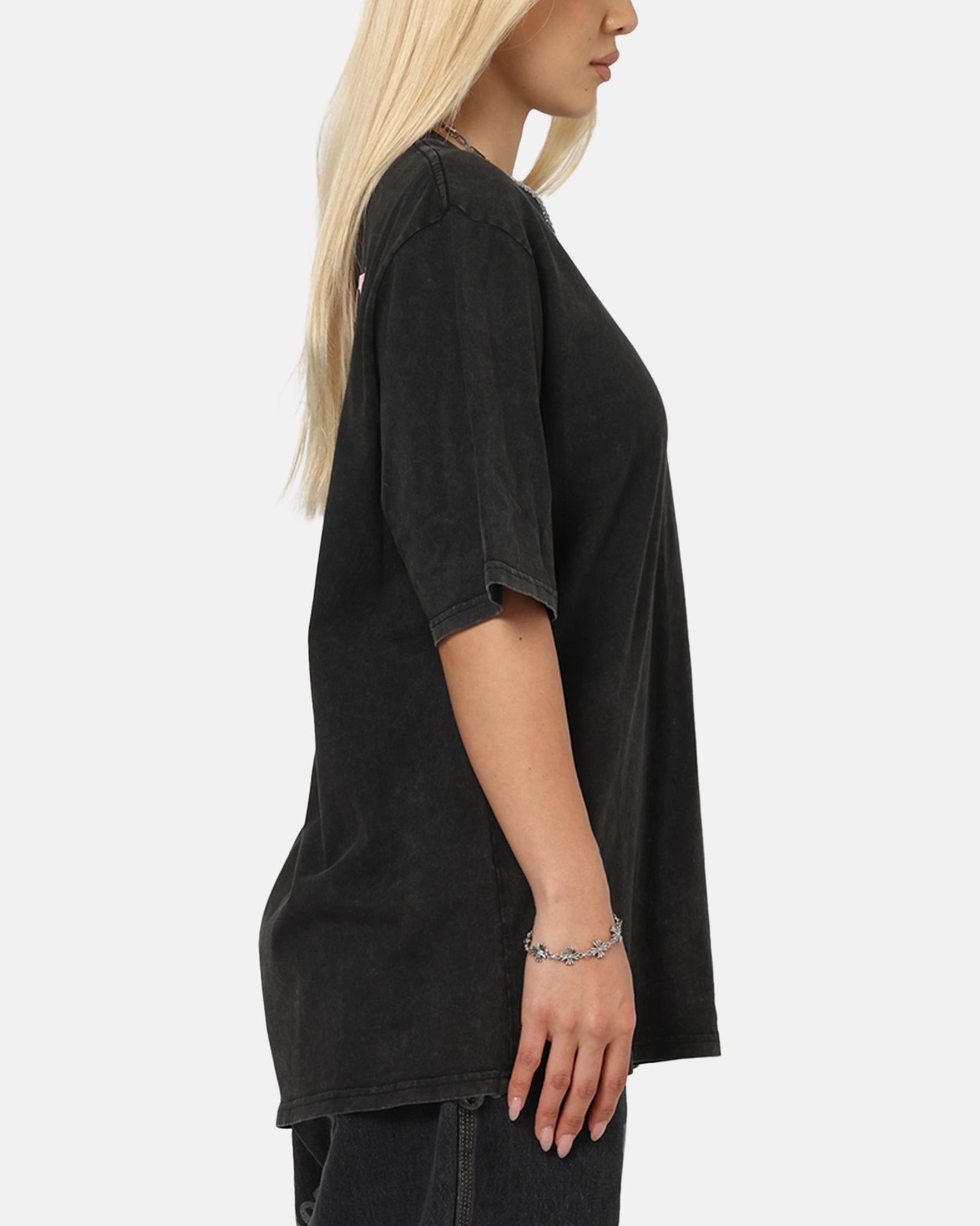 Playboy Stack Washed T-Shirt Washed Black Outdoor Style Trend Comfy All-Day