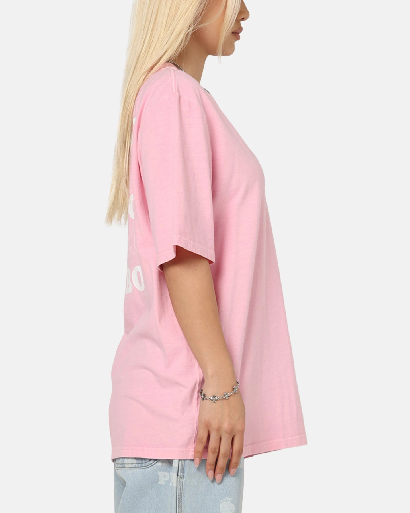 Minimalist fashion Playboy Stack Washed T-Shirt Washed Pink