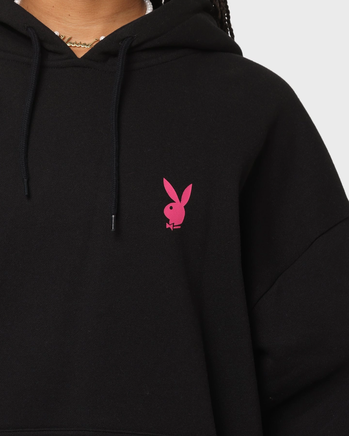 Playboy Stacked Hoodie Black Advantage
