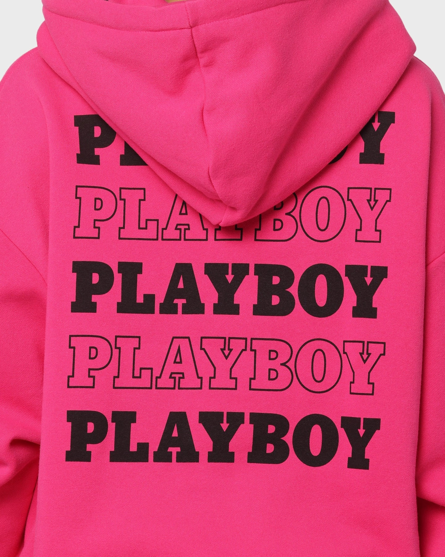 Playboy Stacked Hoodie Hot Pink Selection