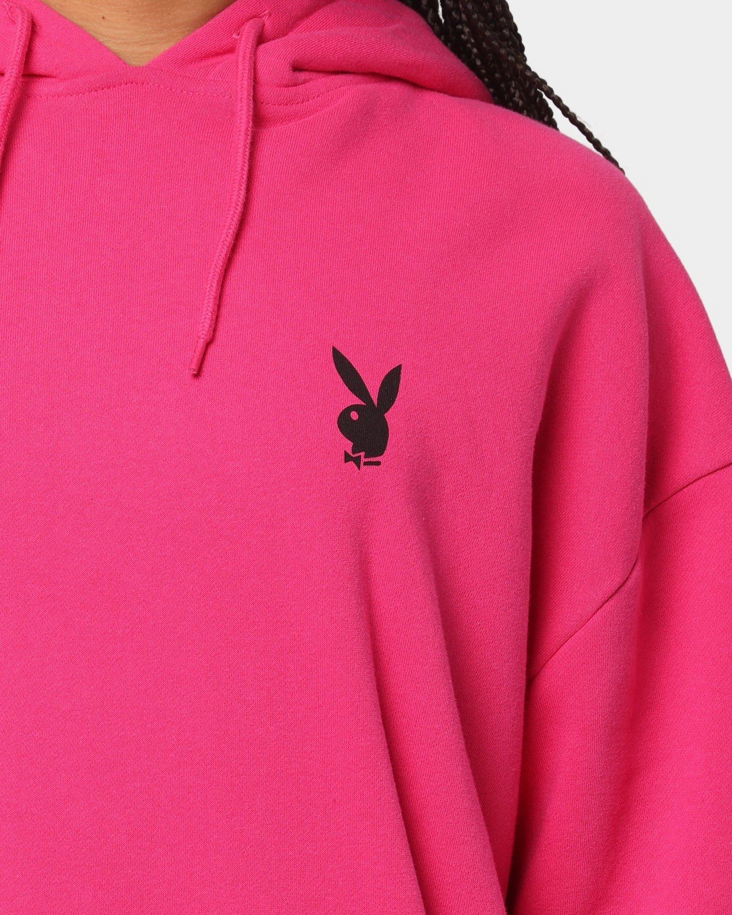 Playboy Stacked Hoodie Hot Pink Oil Altruism