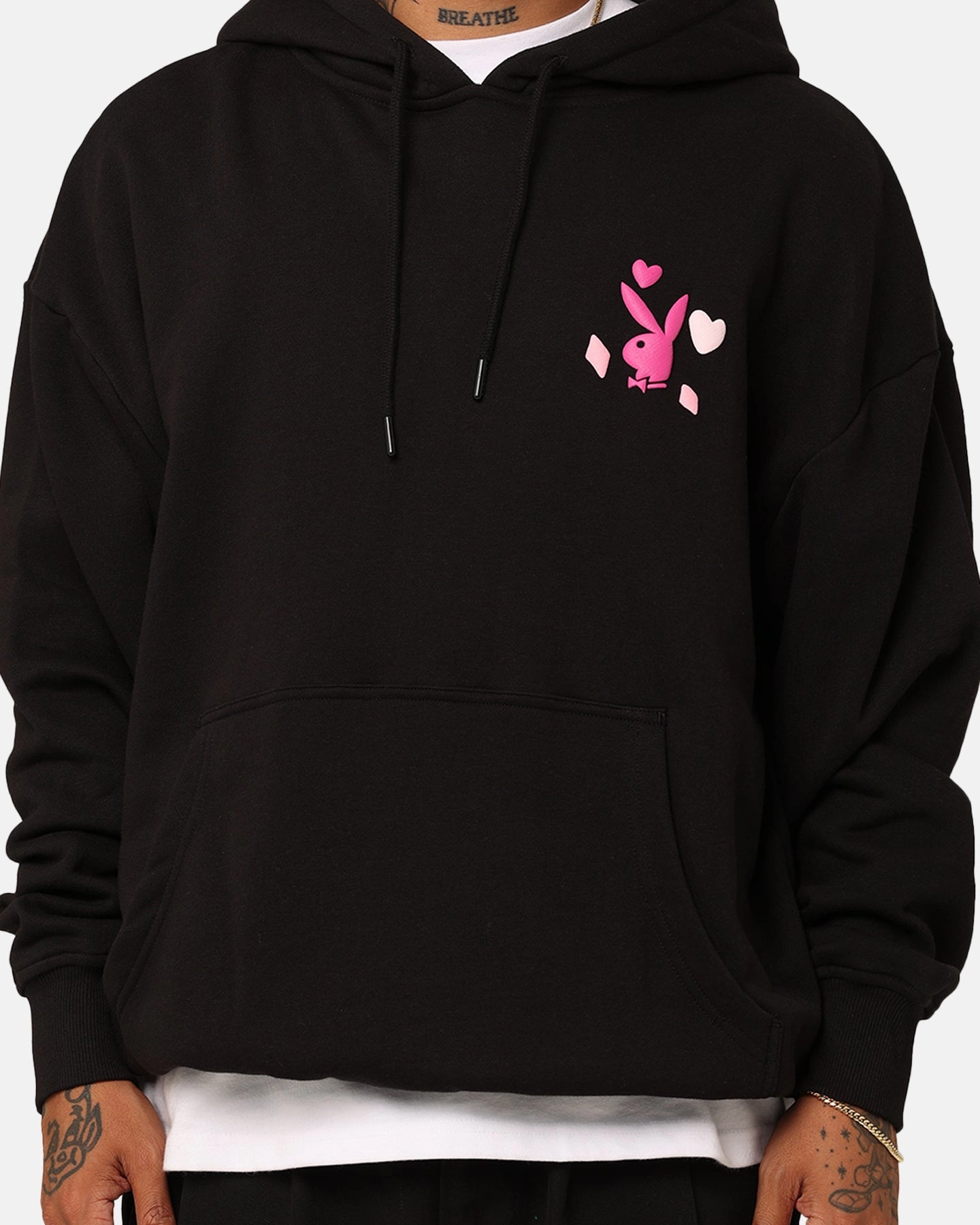 popular in America Remember Playboy Stay Playful Hoodie Black