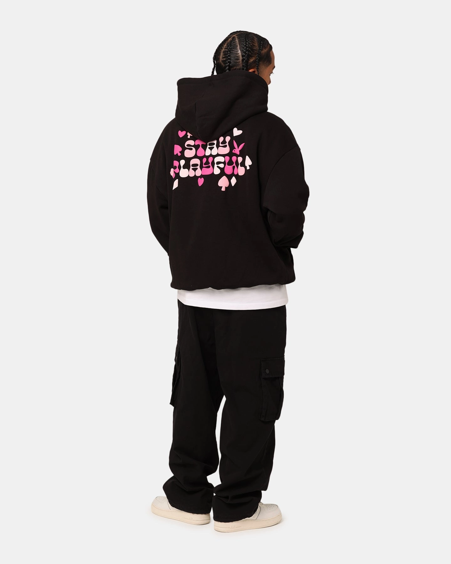 Playboy Stay Playful Hoodie Black Surf suitable for community activities