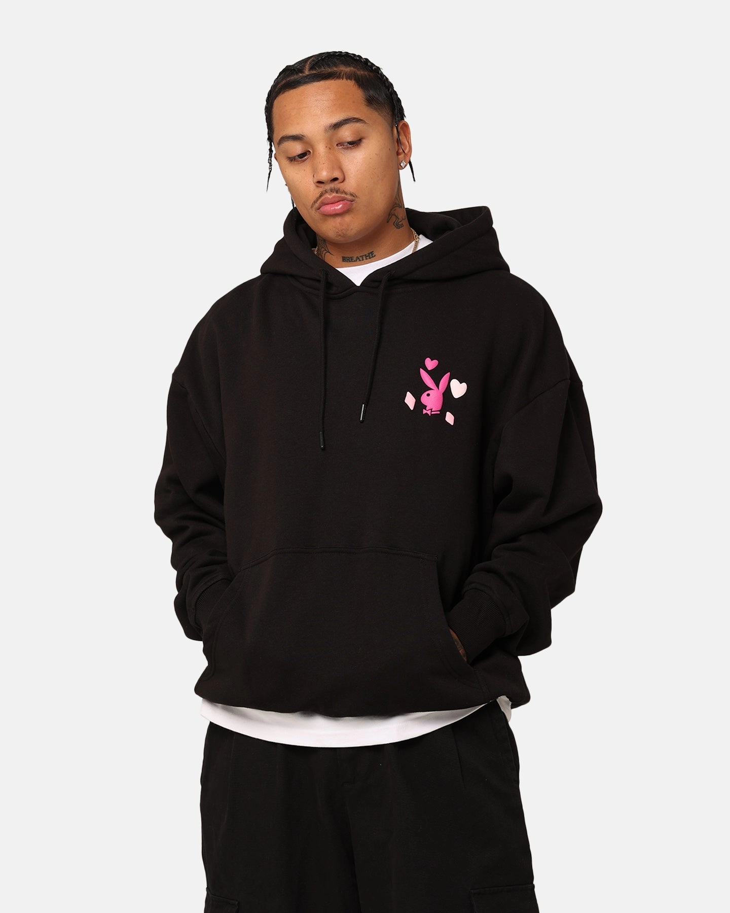 vacation Playboy Stay Playful Hoodie Black