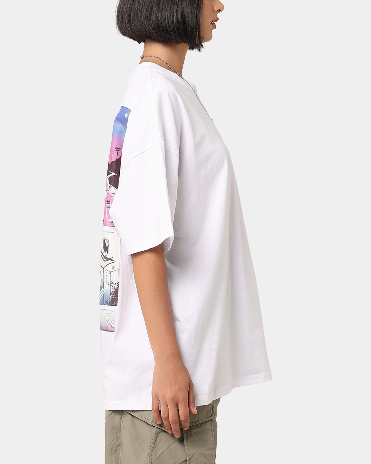 Stylish and Easygoing Playboy The Kiss T-Shirt White/Pink