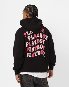 Ability Flexible Hood Playboy Wavy Stack Hoodie Black