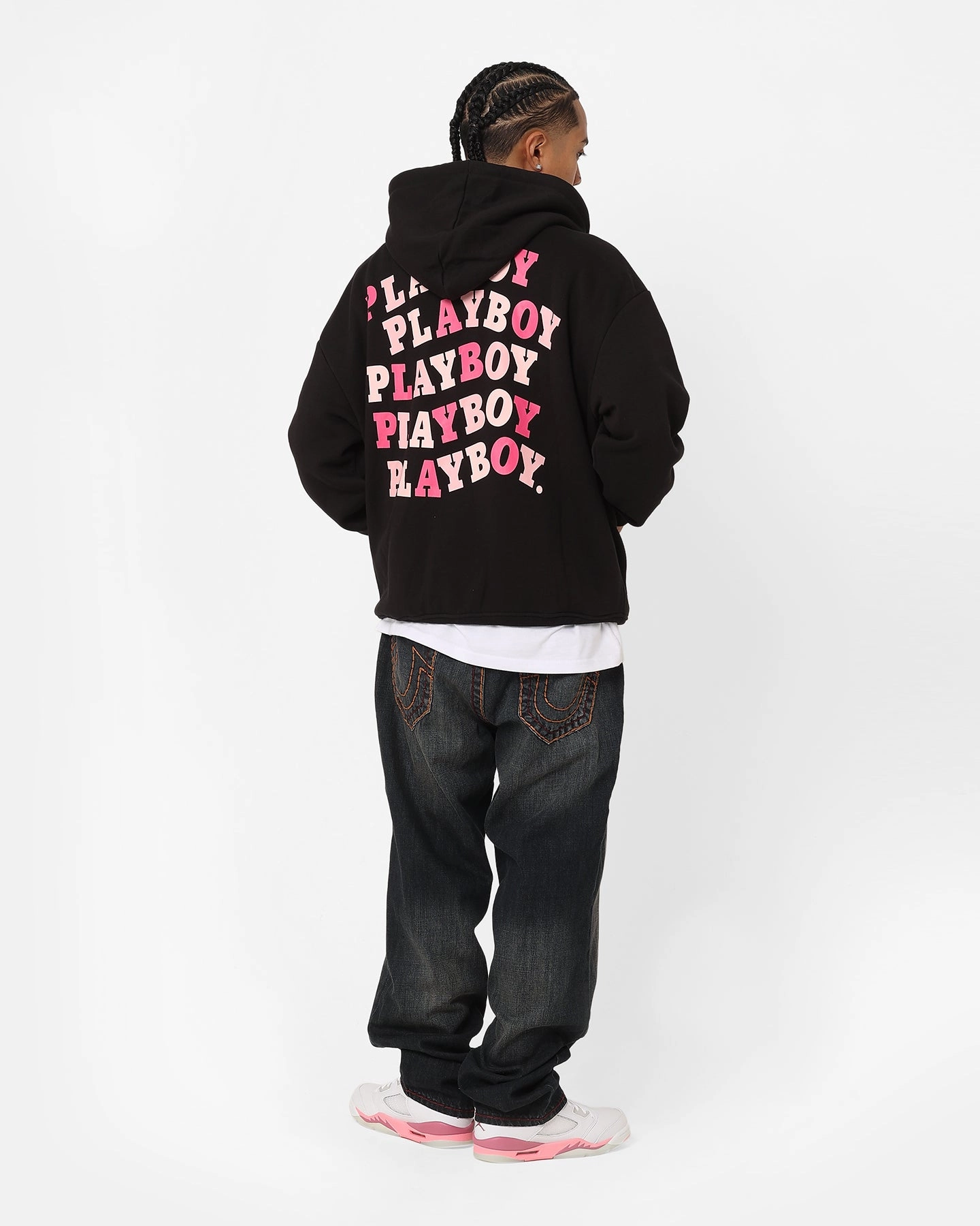 Playboy Wavy Stack Hoodie Black See mountain vacation