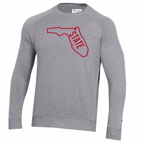 Smart Outfit Summer Golf Champion Men's Vault State of Florida Design Tri-blend Crew Fleece - Grey