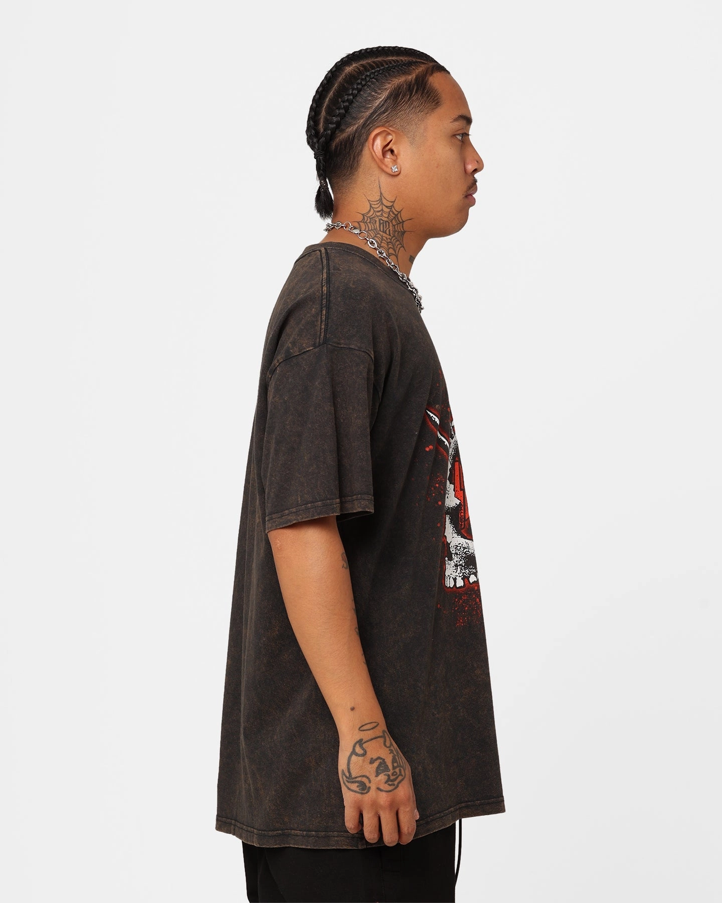Slayer Undisputed Attitude Vintage T-Shirt Black Wash Flexible Fit MoistureWickingFabric