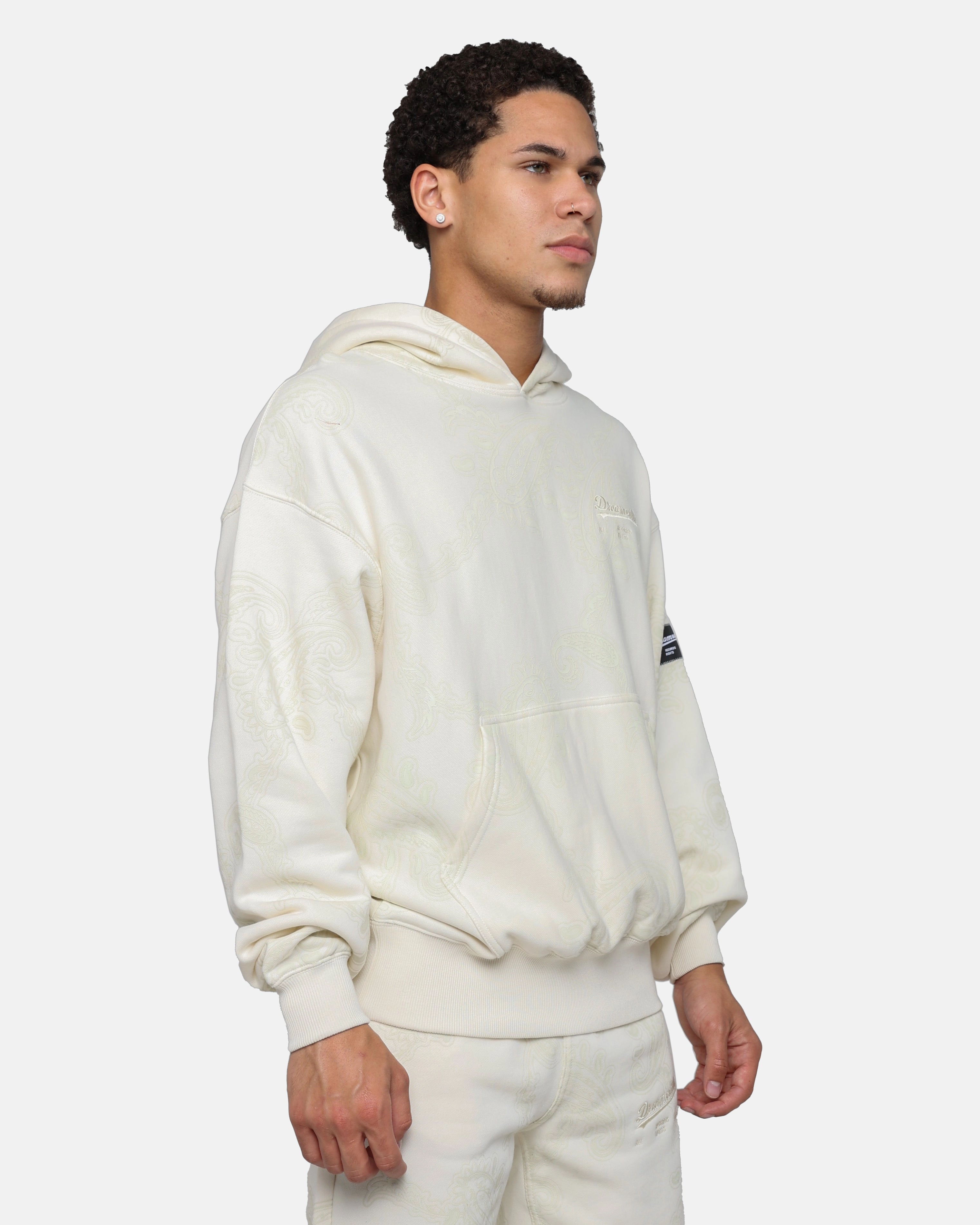 Dreamville Records Hoodie Cream Linen
