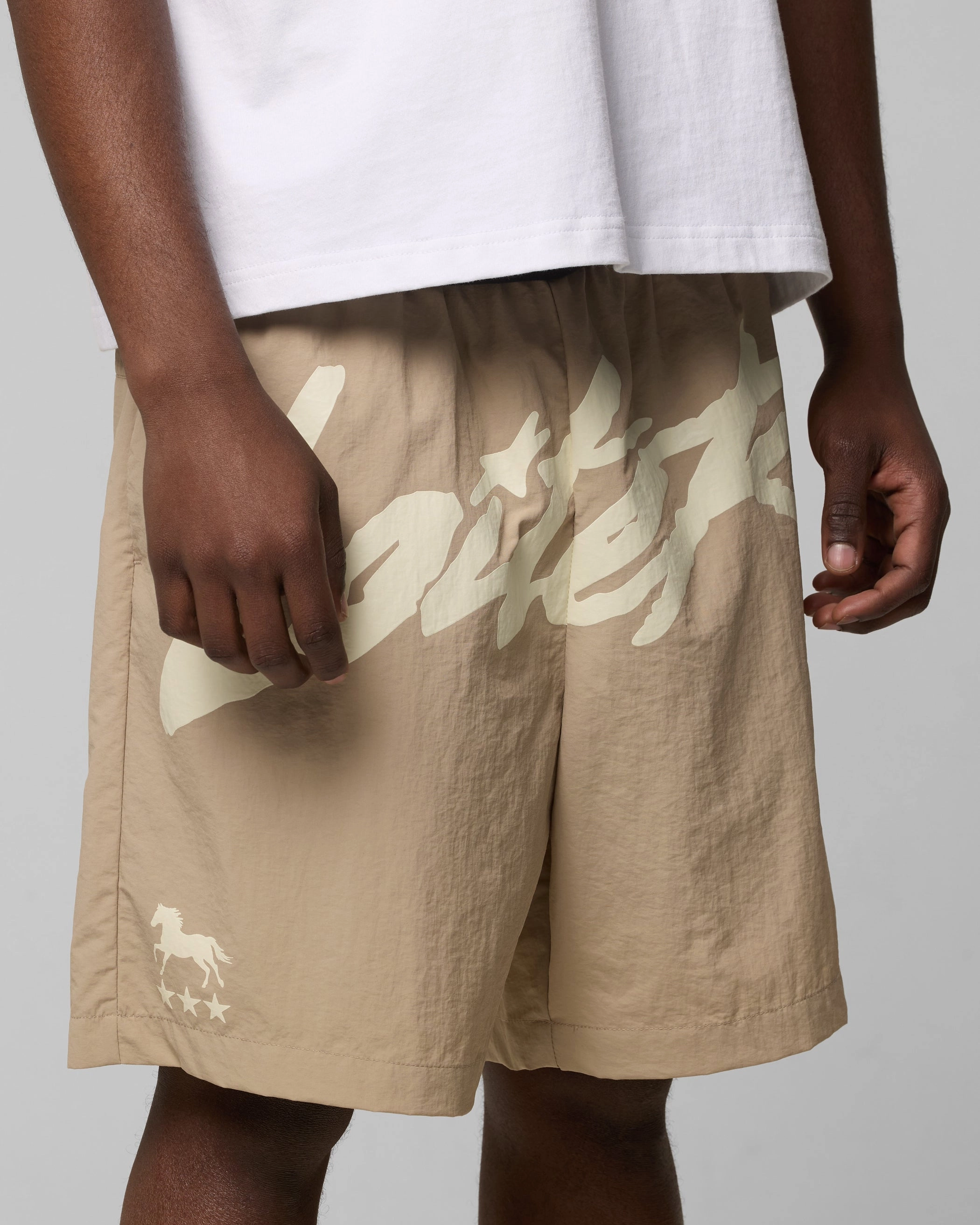 Workout Gear Tailored Cut Loiter Rodeo Shorts Stone