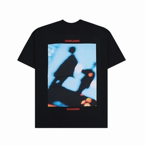 Pleasures Darklands T-Shirt 'Black' Heat Transfer Printing