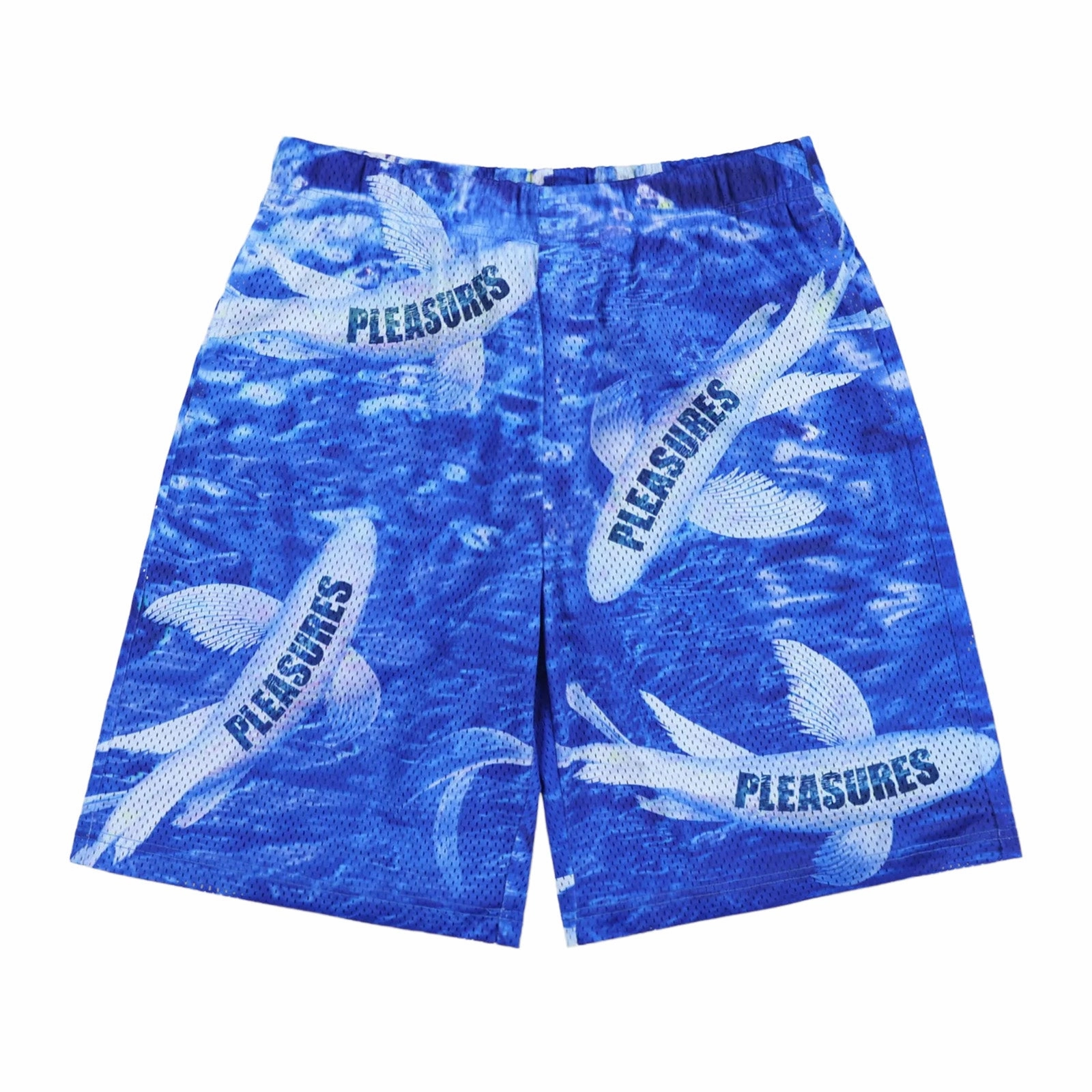 Pleasures KOI Mesh Shorts 'Blue' adventure apparel Quick Release Fastener