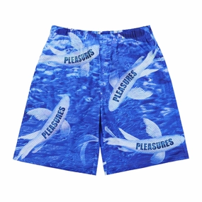 Street Chic WrinkleFreeFabric Pleasures KOI Mesh Shorts 'Blue'