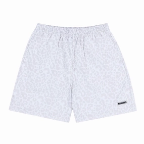 anti - static Warm Vibe Pleasures Leopard Active Shorts 'White'
