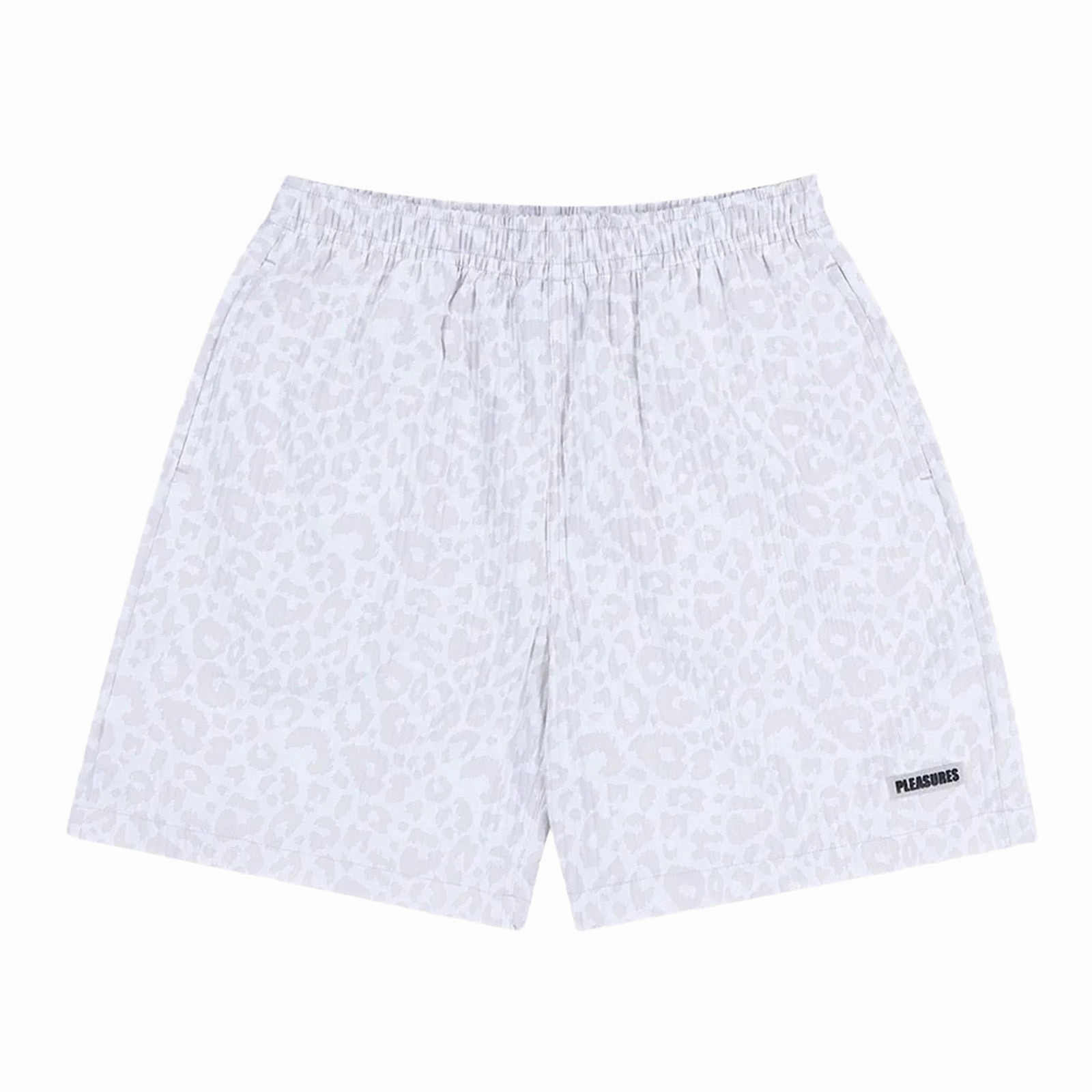 Pleasures Leopard Active Shorts 'White' floral shorts Seamless Edge Design