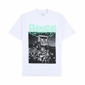Pleasures Off Road T Shirt 'White' Anti microbial coating Simple Comfort Wear