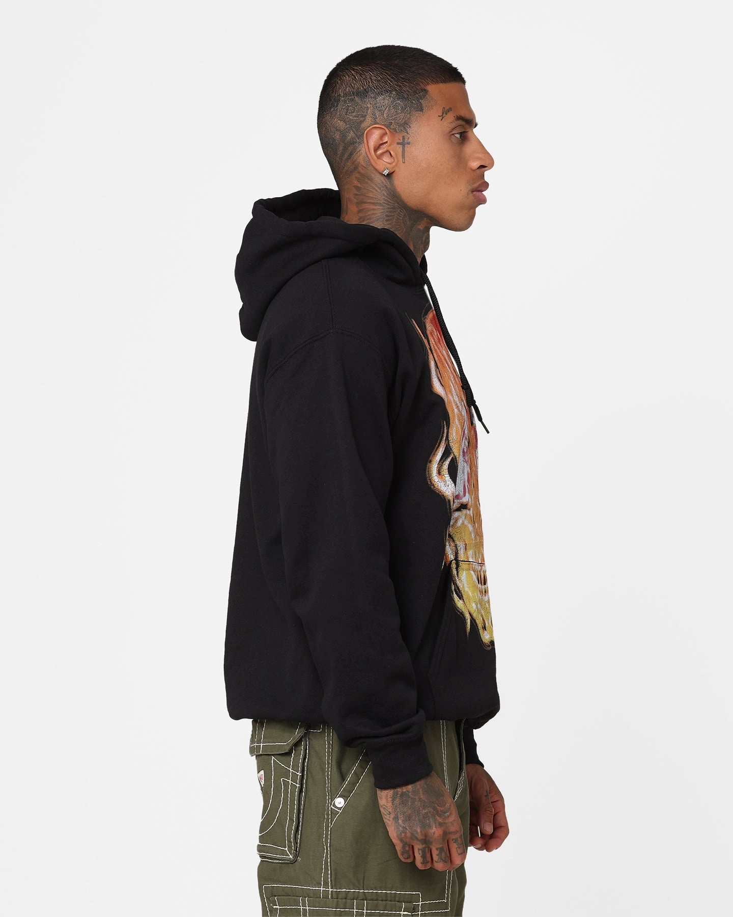 Last Kings Fiery Skull Hoodie Black Sympathy Music